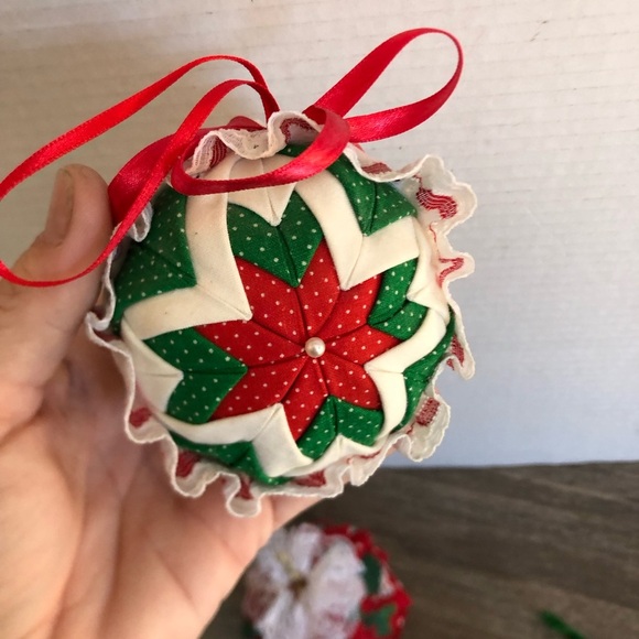 Vtg Handmade Fabric Ornaments - Picture 7 of 8